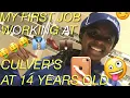 GRWM MY FIRST JOB AT CULVERS AT 14 YEARS OLD
