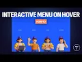 How To Create an Interactive Menu On Hover Effect