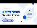Flutter Custom Navigation Drawer example Flutter for beginners