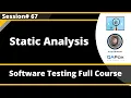 Static Analysis - Static Test Technique Software Testing