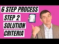 The 6 Step Process of PBL Step 2 Solution Criteria PBL Simplified
