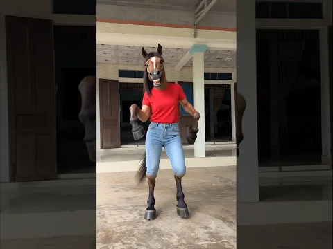 Hana transforms into a horse girl