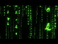 Matrix Screensaver Rain Code 1H 4K Matrix text effect - No Copyright loop motion background