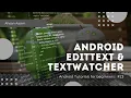 Android Bangla Tutorial 2 5 3 EditText TextWatcher