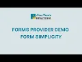 Forms Provider Demo Form Simplicity August 2026