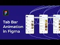 Food Delivery App menu Tab Bar Animation Figma Tutorial