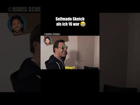 Kleiner Sketch als ich noch minderjährig war 🥹 😄 made by davis schulz #lustigeclips #humor #fyp