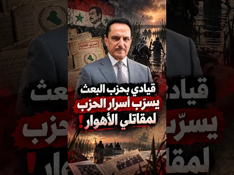 قيادي بحزب البعث يسرّب أسرار الحزب لمقاتلي الأهوار!