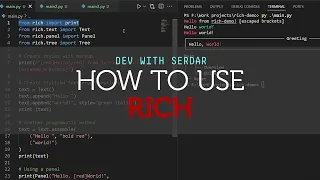 How to prettify command line output in Python with Rich