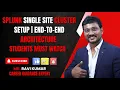 Splunk Single Site Cluster Setup End-to-End Architecture Forwarder Indexer Search Head CM