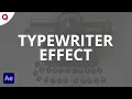Easy to do typewriter effect in After Effects After Effects Tutorial No expressions needed
