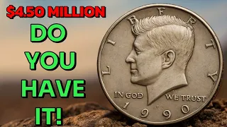 1990-D Half Dollar Worth BIG Money Rare U S 50 Cent Coin You Need to Check