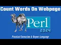 Perl Programming Count Words On Webpage Project 2024
