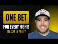 UFC 330 ONE BET for EVERY Fight