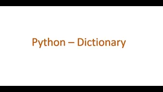 Python Interview questions - What is Dictionary