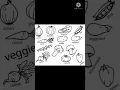 Vegetable coloring worksheets