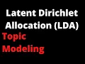 Latent Dirichlet Allocation LDA for Topic Modeling NLP Data Science Machine Learning