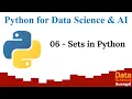 Python for Data Science and AI 06 - Sets in Python