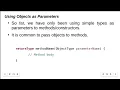 Passing Objects as parameters to - Copy Constructor