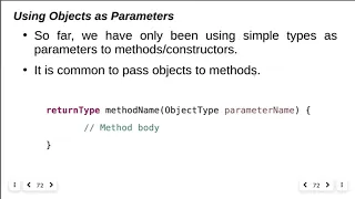 Passing Objects as parameters to - Copy Constructor