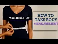 Learn How to take Body Measurements for Saree Blouse for Beginners