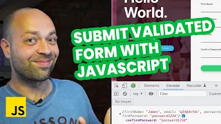 How to submit a validated form with JavaScript Form Validation Update