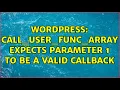 Wordpress call - user