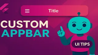 Flutter Tutorial beginners How to Customize the AppBar Toolbar Clean UI Modern Design