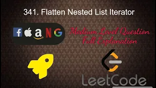 341 Flatten Nested List Iterator Medium Level Interview Question Full Explanation in Python