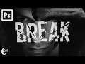 Lagu Create Break Text Effect in Photoshop - Tutorial Photoshop