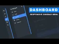 Responsive Side Navigation Bar in HTML CSS And JavaScript Dashboard Sidebar Menu