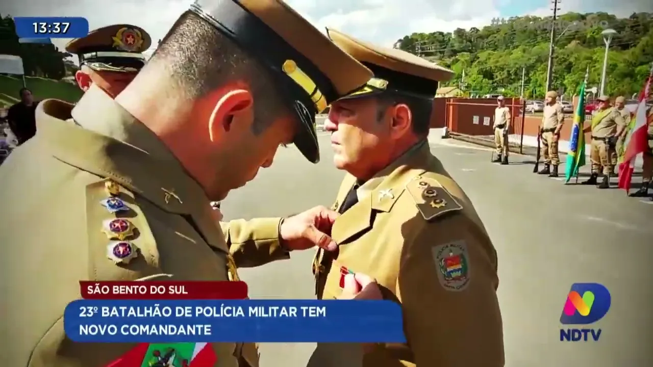 São Bento do Sul: 23º Batalhão de Polícia Militar tem novo comandante