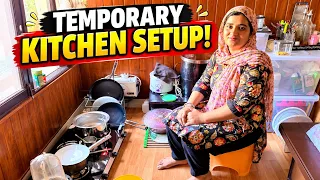 Temporary Kitchen Setup😍 ਕਮਰੇ ਵਿੱਚ ਹੀ ਬਣਾ ਦਿੱਤੀ ਰਸੋਈ 🫣 punjabi vlog @TheHappiestCouple2015