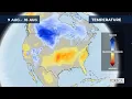 Monthly temperature forecast for the USA 2026