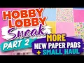Hobby Lobby Sneak Pt 2 - more New Paper Pads