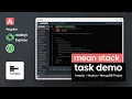 MEAN Stack Developer Task Walkthrough Angular Node js MongoDB Full Project Demo