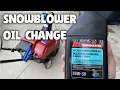 Snowblower Oil Change Toro Power Clear 518 ZR ZE Single Stage Maintenance