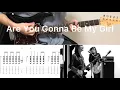 Download Lagu Jet - Are You Gonna Be My Girl (guitar cover with tabs \u0026 chords)