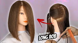 BOB HAIRCUT TUTORIAL LONG BOB