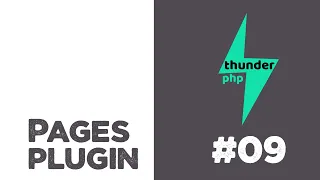 Pages plugin for thunderPHP Framework Edit pages Quick programming tutorial