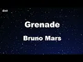 Download Lagu Karaoke♬ Grenade - Bruno Mars 【No Guide Melody】 Instrumental