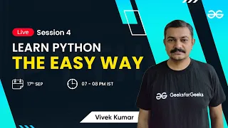 Learn Python The Easy Way - Session 4 Vivek Kumar
