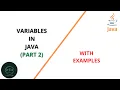 variables in java variables in java for beginners Part 2 Code eureka