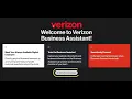 Verizon Business Assistant Onboarding Tutorial