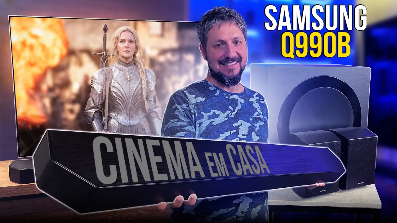 Cinema em casa! Unboxing do SOUNDBAR mais completo do Brasil | Samsung Q990B