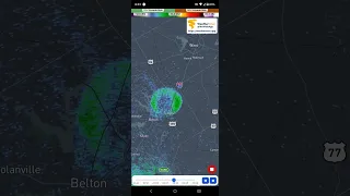 Temple Texas bats taking off on radar