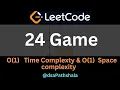 Leetcode 679 24 Game hindi Java daily challenge dsaPathshala leetcode 679