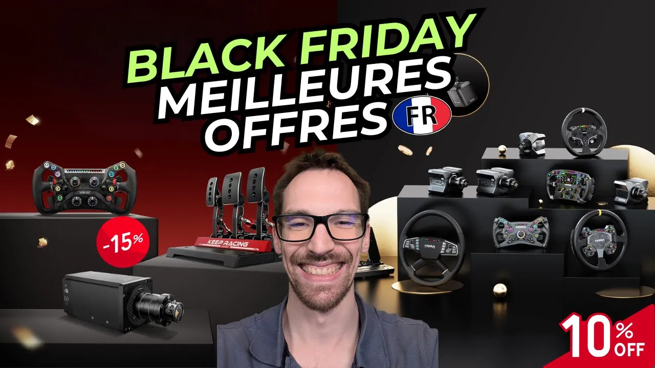 🔥 Black Friday Sim Racing : ENFIN des vraies promos en France ! (Simagic, Moza, SimLab, Bavarian…)