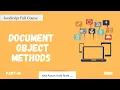 Document Object Methods DOM selectors JavaScript Full Course Part - 14 Code Eater Hindi