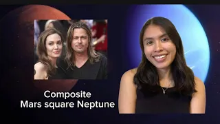 Composite Mars square Neptune example of Brad Pitt Angelina Jolie